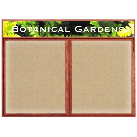 United Visual Products Open Faced Traditional Corkboard, 36x24" UV641A-BLACK-RUBBER